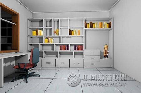 現(xiàn)代書(shū)房裝修圖片
