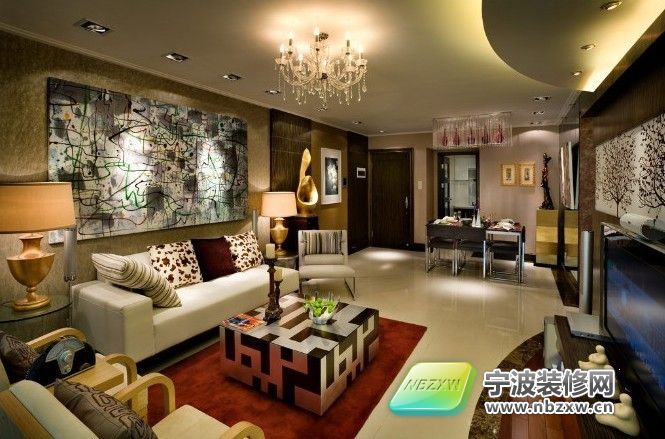 簡約客廳裝修圖片