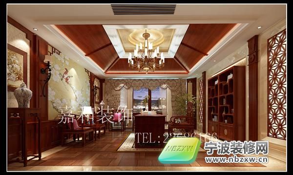 中式書房裝修圖片