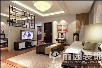 丹桂苑中式客廳裝修圖片