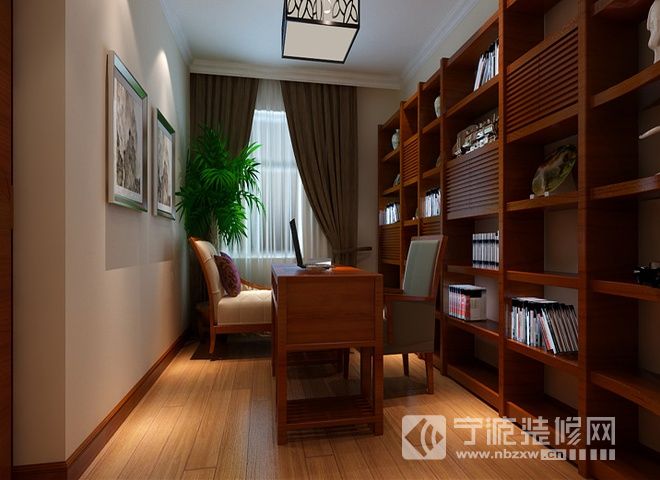 中式書房裝修圖片