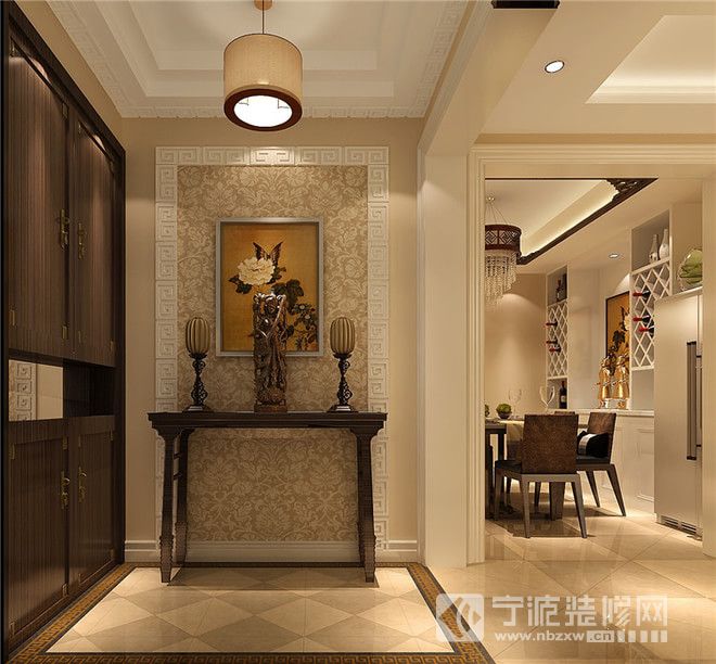 中式玄關(guān)裝修圖片