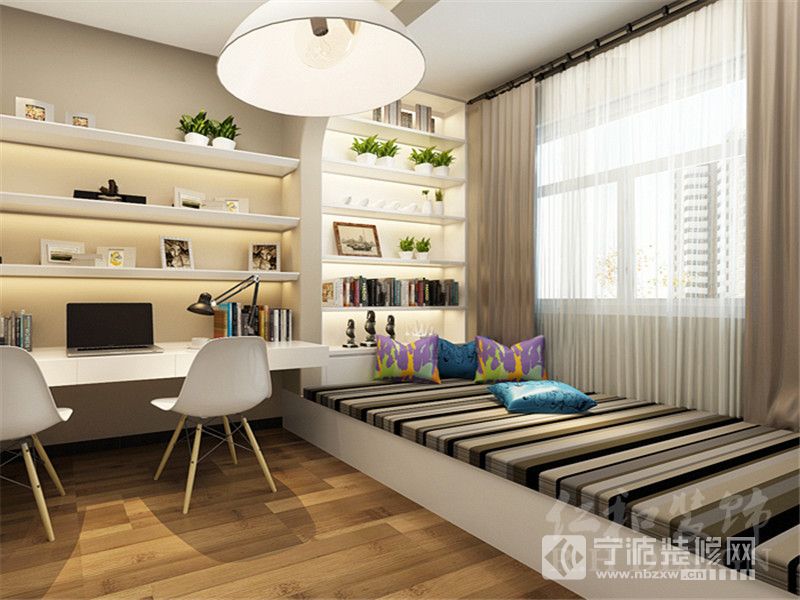 現(xiàn)代書房裝修圖片