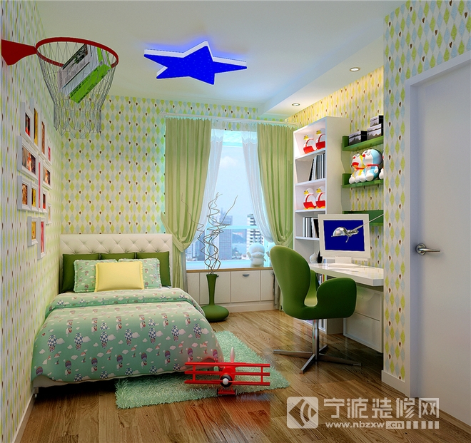 簡約兒童房裝修圖片