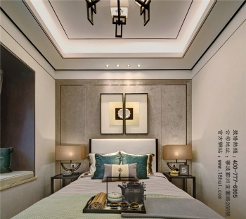 【梵品空間設(shè)計】儒雅端莊新中式中式臥室裝修圖片