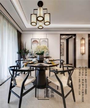 【梵品空間設(shè)計】儒雅端莊新中式中式餐廳裝修圖片