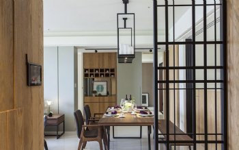 江城國際現代混搭風現代餐廳裝修圖片