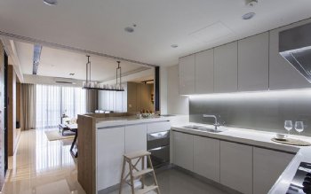 江城國際現(xiàn)代混搭風現(xiàn)代風格廚房
